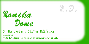 monika dome business card